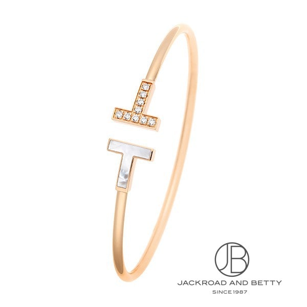 ティファニー TIFFANY&CO. Tワイヤーブレスレット ダイヤモンド&マザーオブパール ミディアム 64028618 新品 ジュエリー ブランドジュエリー｜ジャックロード 【腕時計専門店】 381,780円