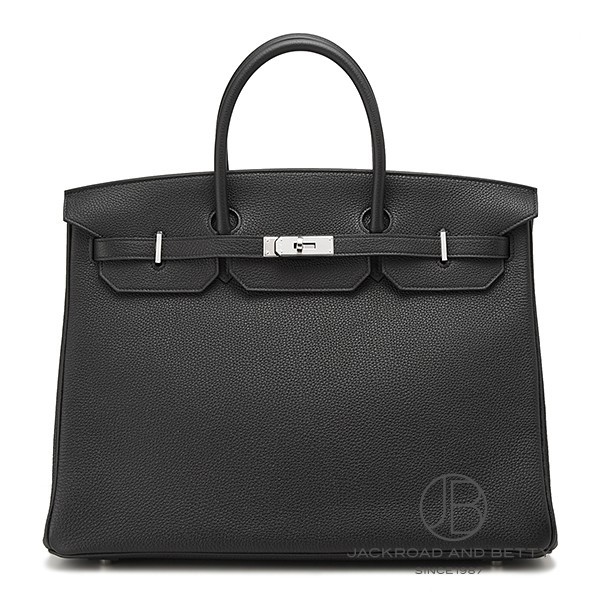 楽天市場】エルメス バーキン40 ブラック トゴ シルバー金具 HERMES