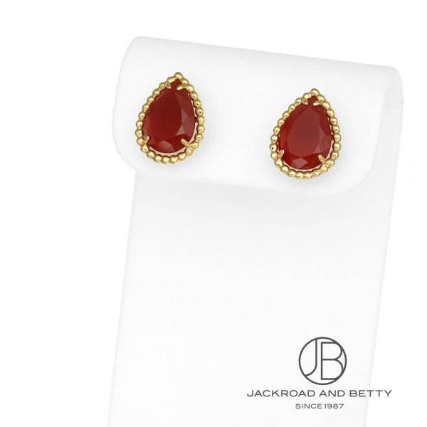 ブシュロン BOUCHERON セルパンボエム スタッズ ピアス カーネリアン スモール JCO01366 新品 ジュエリー ブランドジュエリー