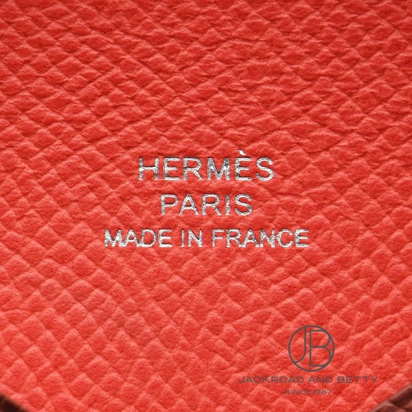 エルメス HERMES カルヴィ バッグ ヴェルソ ローズテキサス 財布