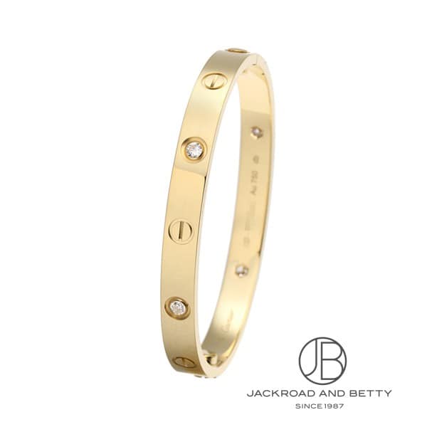 カルティエ CARTIER ラブブレスレット クラシックモデル 4Pダイヤ 16 B6070016 新品 ジュエリー ブランドジュエリー