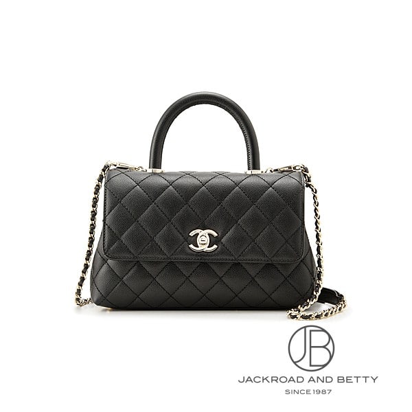楽天市場】CHANEL シャネル トップハンドル 2WAYバッグ ブラック