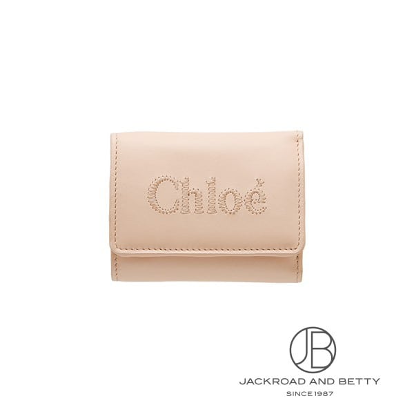 クロエ CHLOE クロエ 感性 ミニ トリフォールド ウォレット セメント質サクラ色 CHC23AP875I106J5 新品 御徒面子/紙入れ/小物