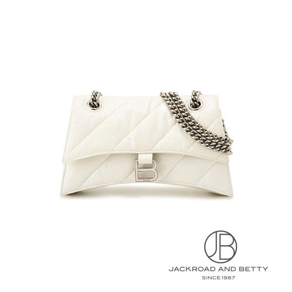 バレンシアガ BALENCIAGA クラッシュ チェーン バッグ スモール ホワイト 白 716351210J09001 新品 バッグ/財布/小物｜ジャックロード 【腕時計専門店】