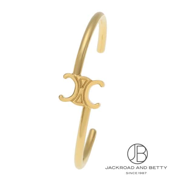 楽天市場】CELINE セリーヌ トリオンフ マルチフープ ゴールド