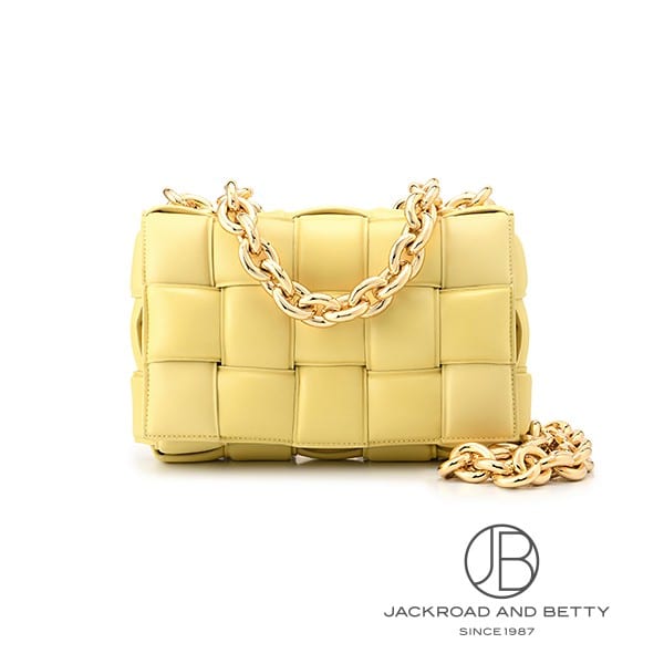 ボッテガ・ヴェネタ BOTTEGA VENETA チェーン カセット ショルダーバッグ バター イエロー 631421 VBWZ0 9316 新品 バッグ/財布/小物 103,950円