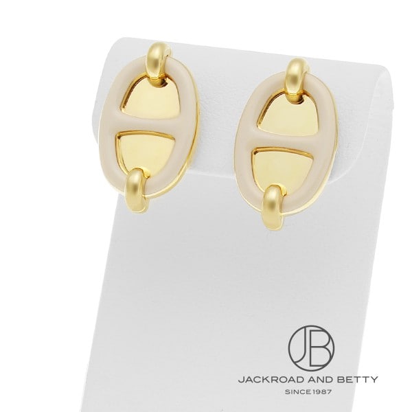 楽天市場】エルメス HERMES ミニ・マイヨン ピアス 黒 ピンクゴールド