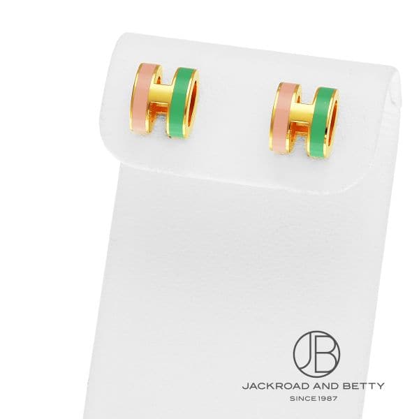 エルメス HERMES ポップH ミニ ピアス ロカバール マラバル H100066F B5 新品 ジュエリー ブランドジュエリー
