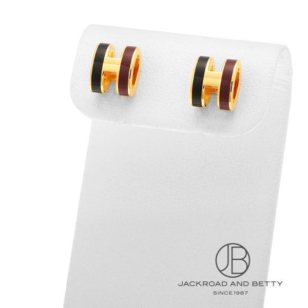 エルメス HERMES ポップH ミニ ピアス ロカバール ギャラクシー H100065F B1 新品 ジュエリー ブランドジュエリー
