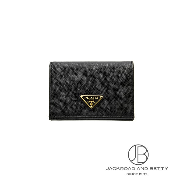 プラダ PRADA サフィアーノ トライアングル ウォレット ネロ ブラック 黒 1MV021QHHF0002 新品 バッグ/財布/小物