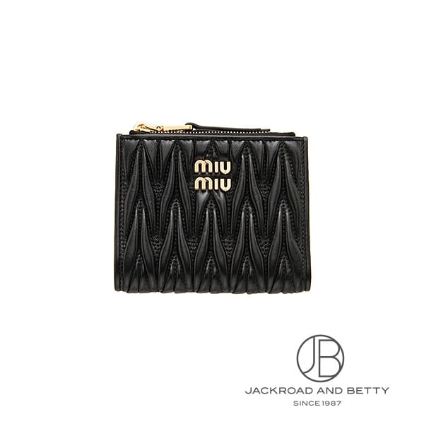 ミュウミュウ MIU MIU マテラッセレザー 財布 5ML024_AFPP_F0002 新品 バッグ/財布/小物