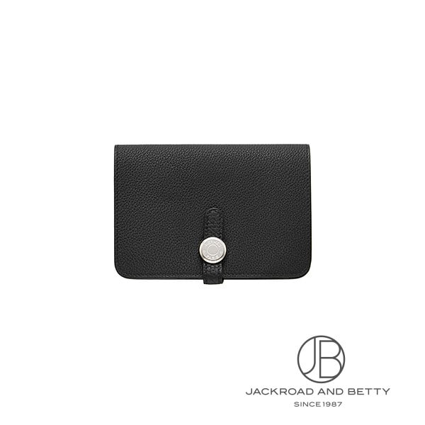 エルメス HERMES ドゴン パウダーコンパクト ノワール 黒いこと 黒 H043072CK 89 新品 御徒面子/金入れ/小物