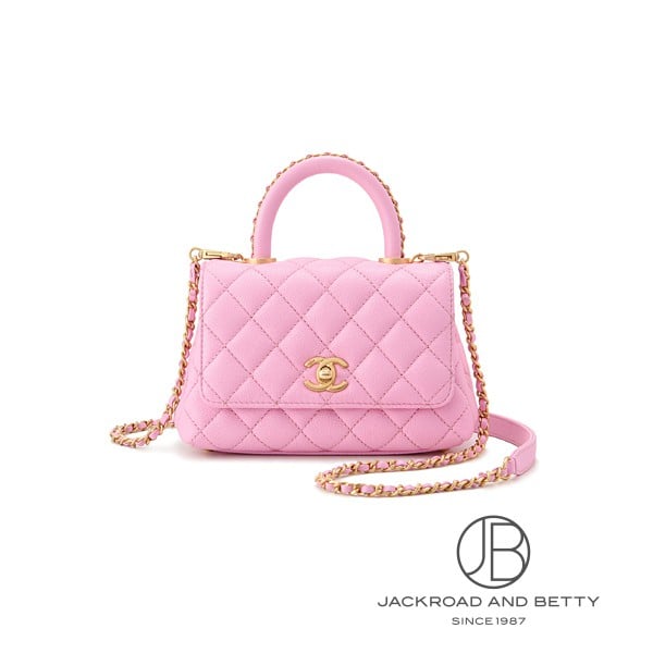 VINTAGE シャネル 長さ調節可 フラップバッグ ピンク 楽天市場】シャネル CHANEL マトラッセ ココハンドル 19 ミニ