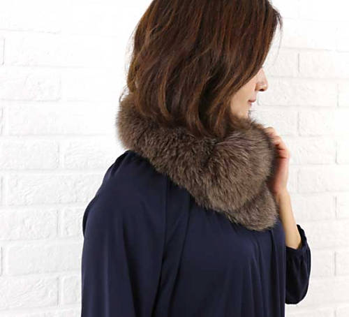 アンジュシュエット Anjou Chouette ファー ティペット outlet ・5201-0311502(レディース)(小物)(last_1)｜JACQUEMART 16,280円