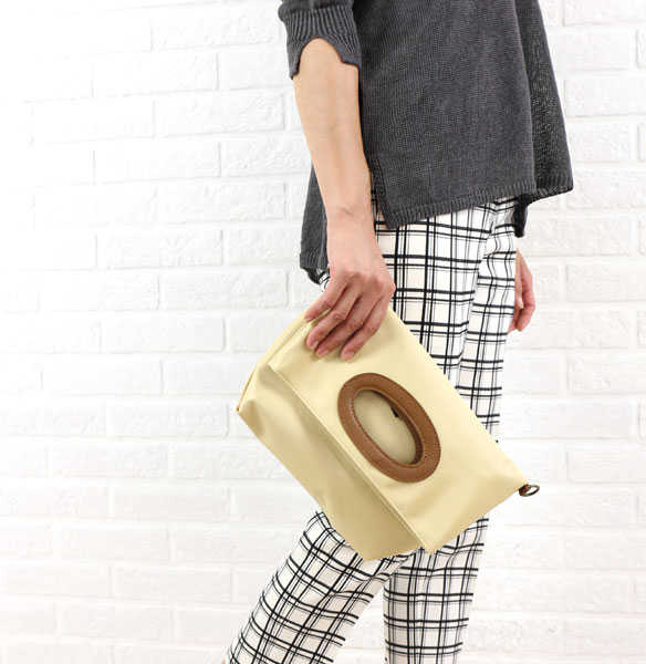 ペレッテリアベネタ PELLETTERIA VENETA ナイロン レザー 3WAY ショルダー クラッチバッグ outlet ・ILA4510091-0091501(レディース)(CN)(春夏アイテム)