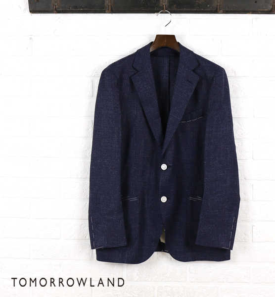 トゥモローランド TOMORROWLAND シルクリネン混ウール テーラード ジャケット outlet ・61-07-61-07101-0171601(メンズ)(last_1)|JACQUEMART