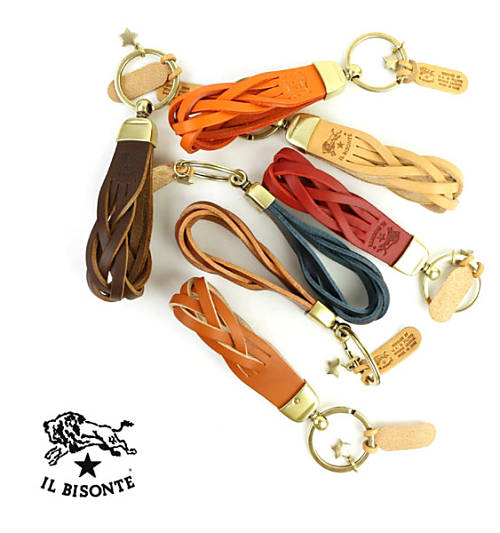 イルビゾンテ キーホルダー 正規品 IL BISONTE レザー 星 チャーム メッシュ ブラック ネイビー おしゃれ かわいい 売れ筋アイテム ・5452404150-0062202(メール便可能商品)[M便 3/5](メンズ)(レディース)(1F)