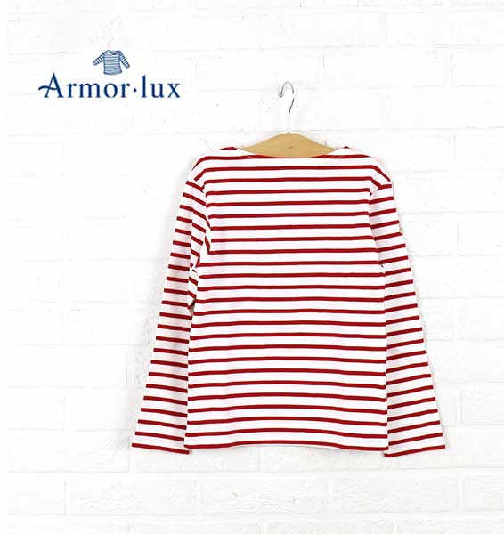 アルモーリュックス Armor lux コットン ボーダーバスクシャツ 長袖 プルオーバー 10～12歳 “LOCTUDTY KID” outlet ・53163000205-0061601(キッズ)(トップス)(last_1)