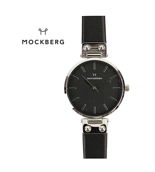 【50%OFF】モックバーグ MOCKBERG なめし革三尺帯 ラウンド ウオッチ レディースウォッチ ASTRID BLACK 34粍 outlet ・MO111-3171801(レディース)(1F-W)