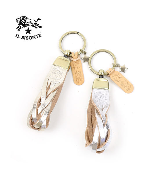 イルビゾンテ キーホルダー 正規品 IL BISONTE メタリックレザー メッシュ メッシュレザー スター 星 チャーム 売れ筋アイテム 人気 ギフト ・54172309350-0062201(メール便可能商品)[M便 3/5](メンズ)(レディース)