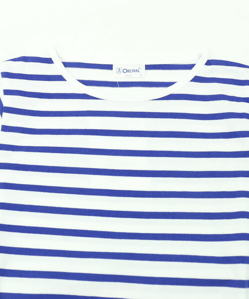 送料無料 ボーダー 国内正規品 ワンピース ポイント10倍 オーチバル オーシバル Orcival キッズ コットン天竺 半袖 ワンピース ボーダー ワンピース カットソーワンピース 半袖ワンピース Rc 9223 レディース Jp Jacquemart