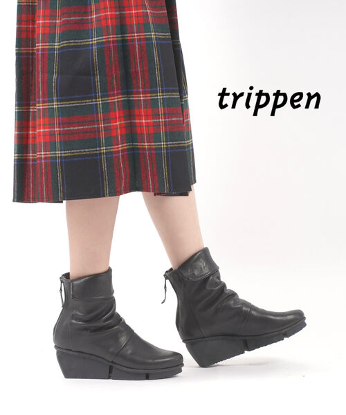 【4/10 23時59までポイント10倍】(D-4)(トリッペン TRIPPEN) カーフレザー ショートブーツ ミドルブーツ MELLOW・MELLOW-SAT-0072102(レディース) 44,330円