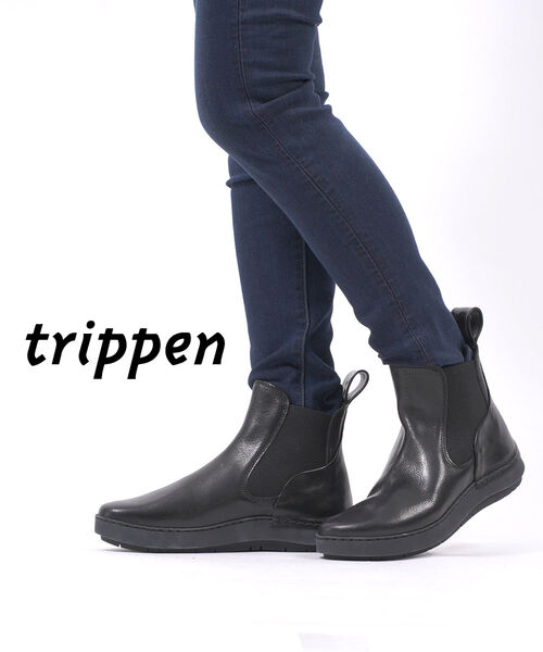 トリッペンtrippen ミドルブーツ黒37 M id B oot black-