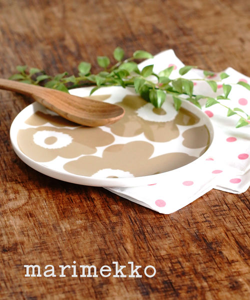 【ポイント2倍】(1F-K)(マリメッコ marimekko) ウニッコ柄 ラウンドプレート 丸皿 UNIKKO PLATE 20cm・52209470399-0062301(レディース)