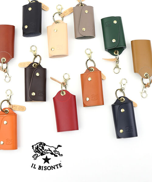 イルビゾンテ 足がかり容れもの 定まり品 IL BISONTE メンズ レディース 足がかり輪っか付き添い人 スマートキーキーケース 差し上げ物 ・5432404150-0062601(電子メール便能力のある商いもの)[M便 4/5](メンズ)(レディース)(1F)