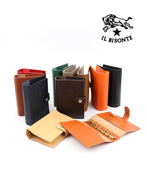 イルビゾンテ 手帳カバー 中 革 システム手帳カバー IL BISONTE レザー 6穴手帳 グレー ヌメ ブラウン レッド ブラック イルビソンテ 売れ筋アイテム ・54222309370-0062602(メンズ)(レディース)|JACQUEMART