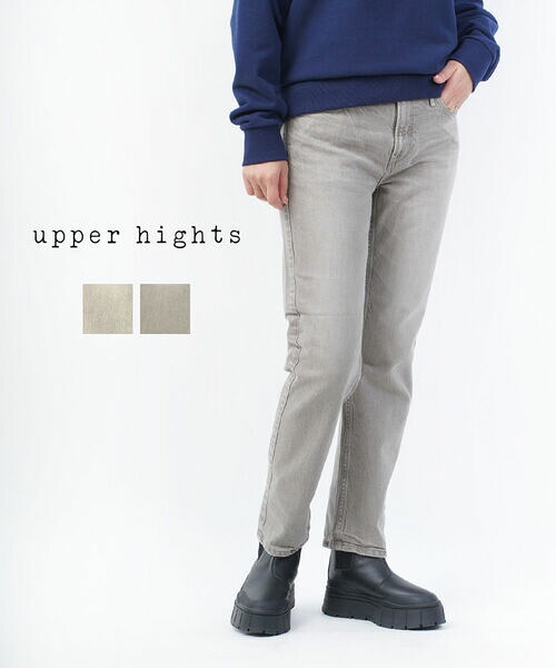 【40%OFF】アッパーハイツ upper hights コットンデニム スリムストレート デニムパンツ ジーンズ THE LIPSTICK リップスティック・18M245-2942102(レディース)|JACQUEMART