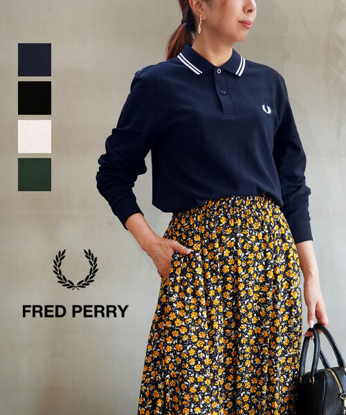 【30%OFF】フレッドペリー FRED PERRY ポロシャツ ポロ シャツ トップス カットソー 長袖 定番 鹿の子 ロングスリーブ ワンポイント 綿 コットン トラッド ・M3636-3872402(レディース)|JACQUEMART