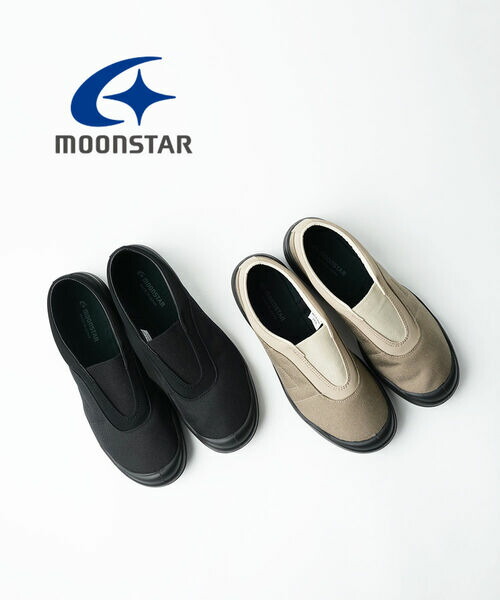 【ポイント10倍】ムーンスター MOONSTAR スニーカー スリッポン シューズ 靴 スクーラー SKOOLER キャンバス センターゴア 上履き 室内 室外 シンプル カジュアル 日本製・GOATRAINER-3242601(レディース)(E-2)