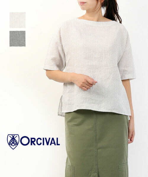 オーシバル リネンクロス ネックギャザー プルオーバーシャツ 半袖 レディース 楽天市場】[TIME SALE] ORCIVAL オーシバル リネンクロス ネック