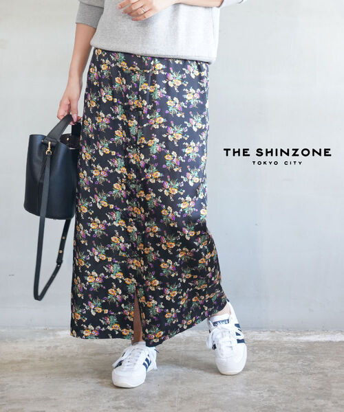 【ポイント2倍】ザ シンゾーン THE SHINZONE ロングスカート スカート 花柄 フラワー チャイナ風 大人 可愛い・25AMSSK01-4432502(レディース)