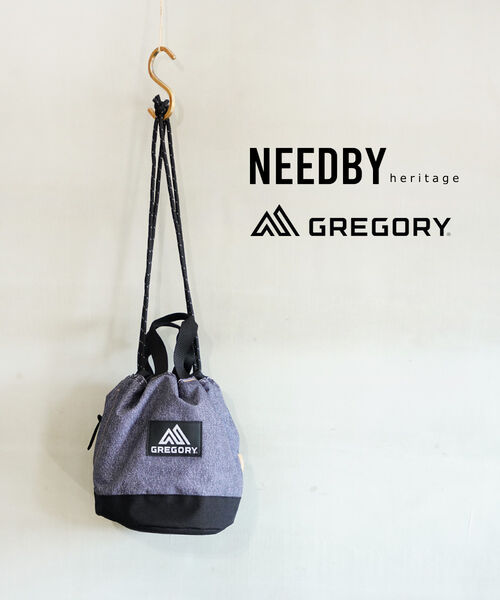 【ポイント10倍】ニードバイ ヘリテージ NEEDBY heritage 巾着バッグ ミニバッグ トートバッグ ポーチ グレゴリー コラボ ユニセックス・130296A684-2942502(メンズ)(レディース)