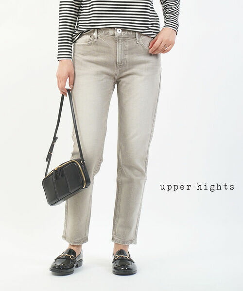 【4/10 23時59までポイント10倍】アッパーハイツ upper hights デニム デニムパンツ ジーンズ ストレッチ ミッドライズ ミドルライズ ボーイズ スキニー・13M219-2942102(レディース)