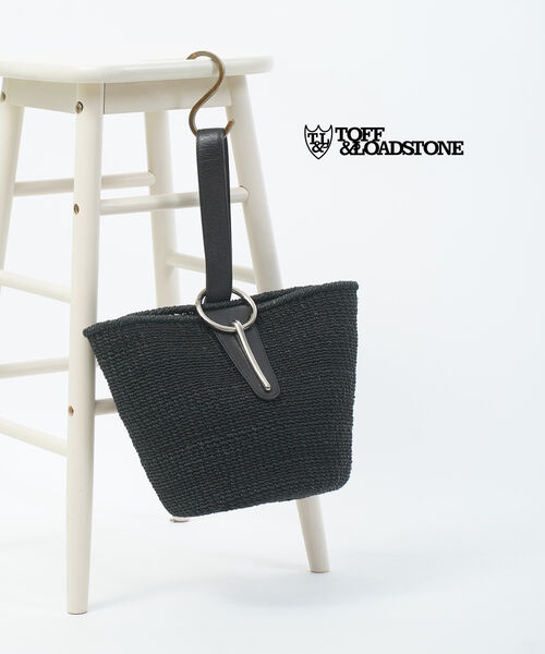 【美品】TOFF&LOADSTONE ワンショルダー　タッセル　　カゴバッグ T・S・L（ファッション） かごバッグ カゴバッグ タッセル