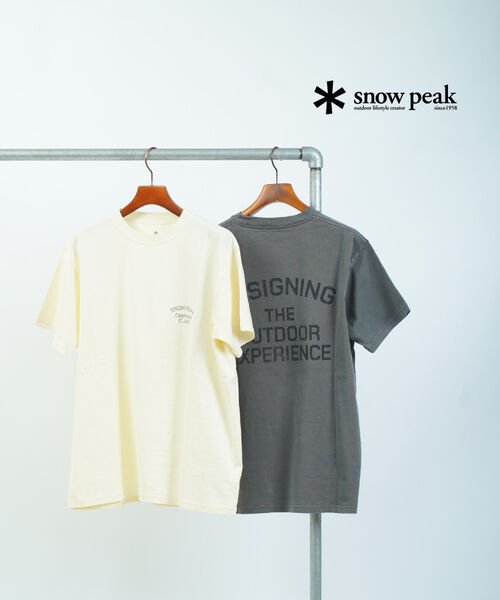 【4/20限定10%クーポン&ポイント10倍】スノーピーク Snow Peak Tシャツ 半袖 カットソー トップス ロゴ おしゃれ キャンプ アウトドア 男女兼用・TS-25SU202-4622501(メンズ)(レディース)