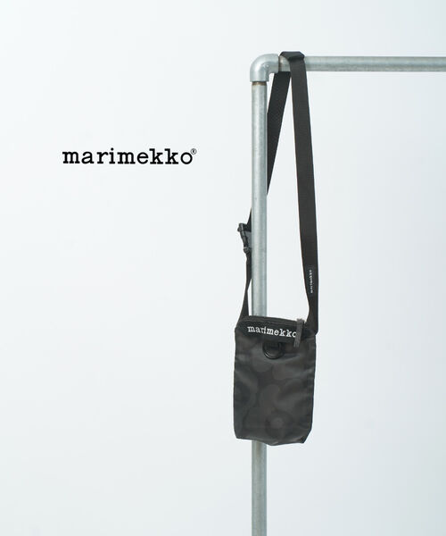 マリメッコ marimekko ショルダーバッグ スマホポシェット バッグ 正規品 花柄 軽量 小さめ 母の日 ギフト 北欧・52259694124-0062502(レディース)