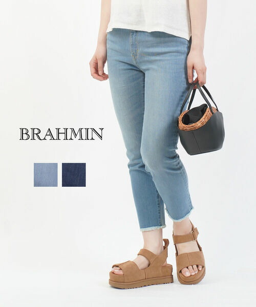 【4/10 23時59までポイント10倍】ブラーミン Brahmin デニム パンツ デニムパンツ ジーンズ ジーパン スリム ストレート ストレッチ 9分丈 アンクル丈・B34208-0041801(レディース)(last_1) 13,490円