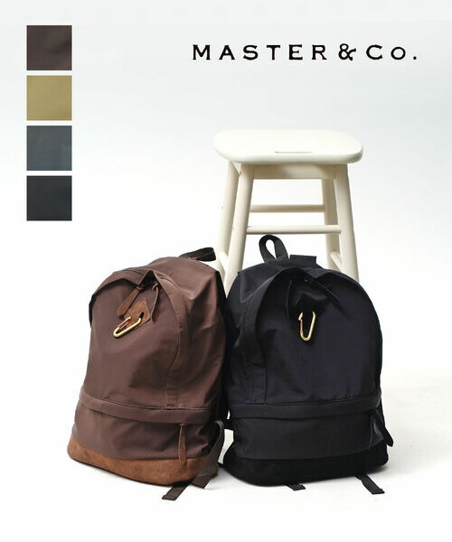 【10%OFF】マスターアンドコー Master&Co. リュック デイパック 鞄 かばん カバン バッグ A4 通勤 通学 旅行 日本製 カラビナ付き シンプル ユニセックス おしゃれ・MC328-3282502(メンズ)(レディース)｜JACQUEMART