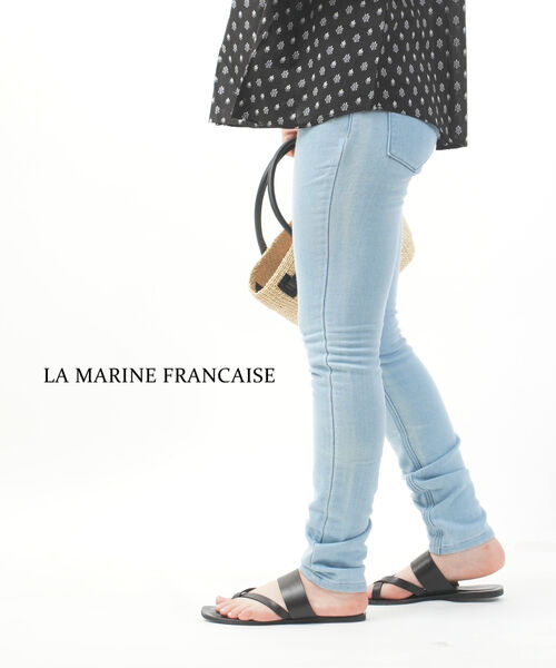 【マラソン期間中ポイント10倍】ラ マリン フランセーズ LA MARINE FRANCAISE デニムパンツ レギンス デニム スキニーパンツ ストレッチ スリム・MLC4510031-0091501(レディース)