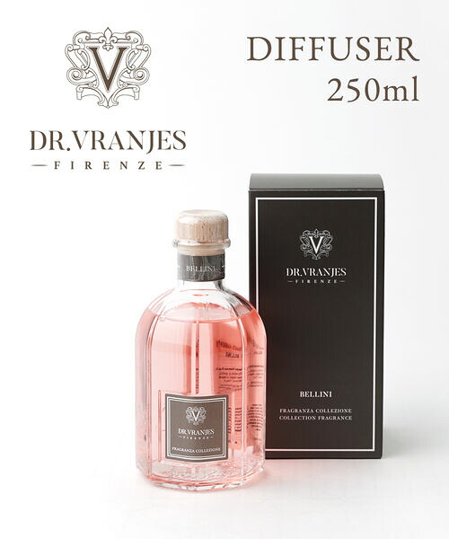 ドットール・ヴラニエス DR. VRANJES べリー二 BELLINI ディフューザー ルームフレグランス 250ml 正規品 アロマ エッセンシャルオイル インテリア ギフト スティック付き・DF010357-4512601(レディース)(sg)