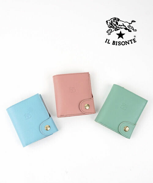 イルビゾンテ IL BISONTE 紙入れ 二つ折り 二つ折り紙入れ 置き目品 本革 牛皮 歌留多入れ 折りたたみ 商行為 今めかしい 分かりやすい イタリア製・54262306941-0062601(メンズ)(レディース)