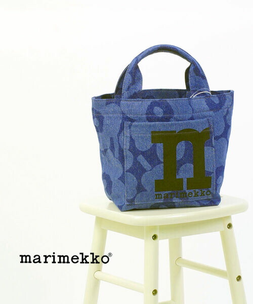【20%OFF】【2026年春夏新作】マリメッコ marimekko トートバッグ ミニ トート バッグ ハンドバッグ 正規品 デニム ウニッコ柄 北欧 花柄 小さめ おしゃれ・52263295327-0062601(レディース)|JACQUEMART
