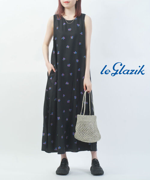 【30%OFF】【2026年春夏新作】ル グラジック le glazik ワンピース ノースリーブ ロングワンピース ロング丈 フレア 花柄 フラワープリント 上品 カジュアル・LG-G0122PTO-0322601(レディース)｜JACQUEMART