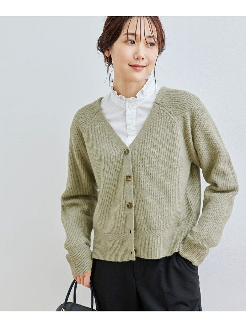 メレンゲニットショート丈カーディガン Rope Picnic カーディガン ニット ロペピクニック