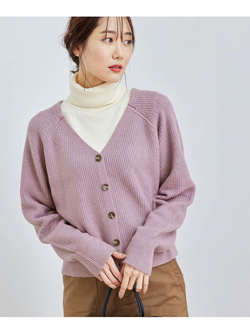 メレンゲニットショート丈カーディガン Rope Picnic カーディガン ニット ロペピクニック
