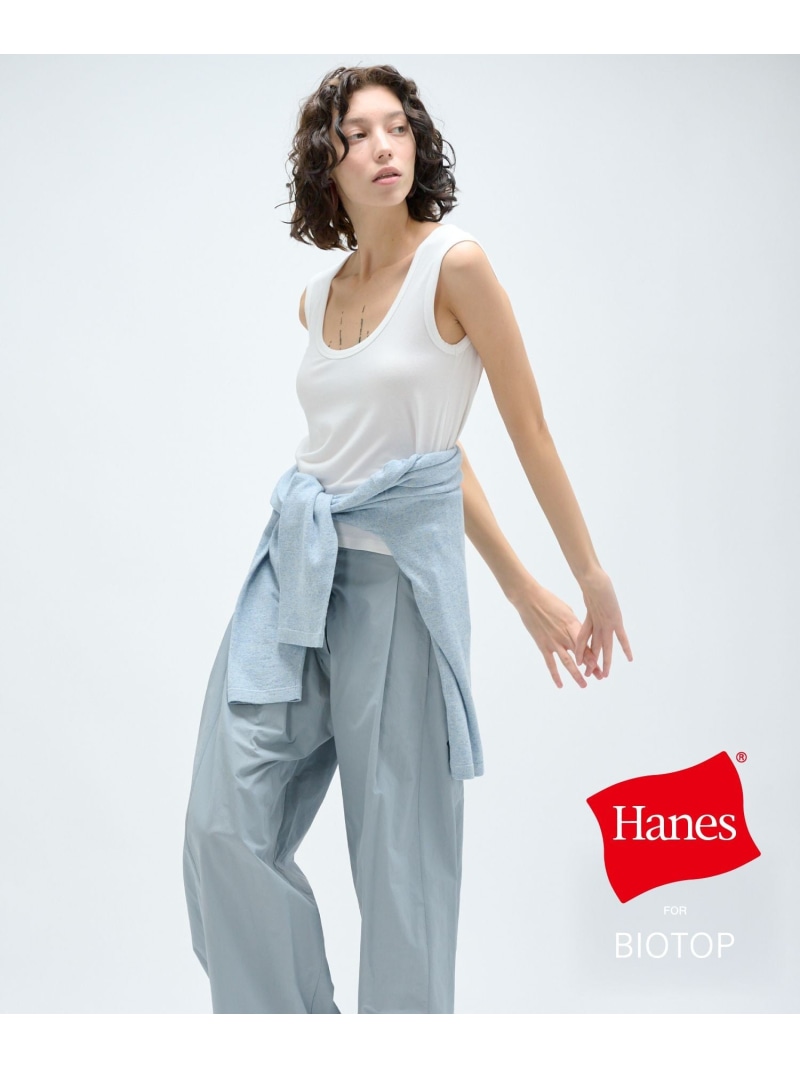WOMEN【Hanes for BIOTOP】TRIBLEND SLEEVELESS SHIRTS 2P BIOTOP アダムエロペ トップス ノースリーブ・タンクトップ【送料無料】[ Fashion]